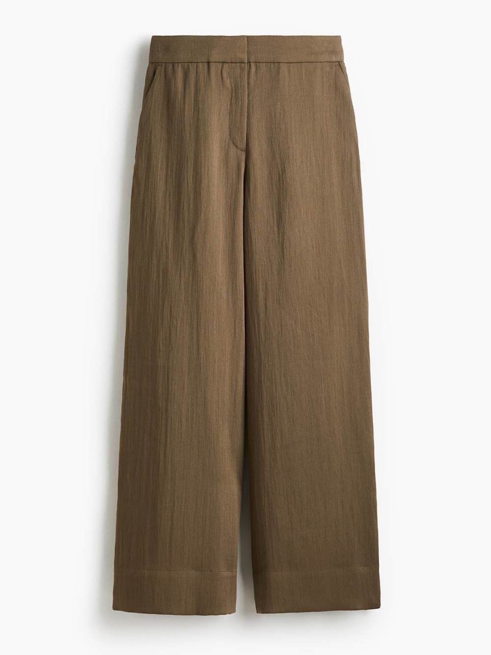 NWT H&M Wide-Leg Khaki Twill Dress Pants